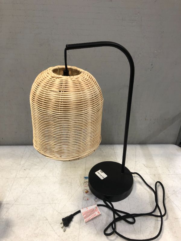 Photo 1 of Addison Rattan Table Lamp Brown - Threshold™

