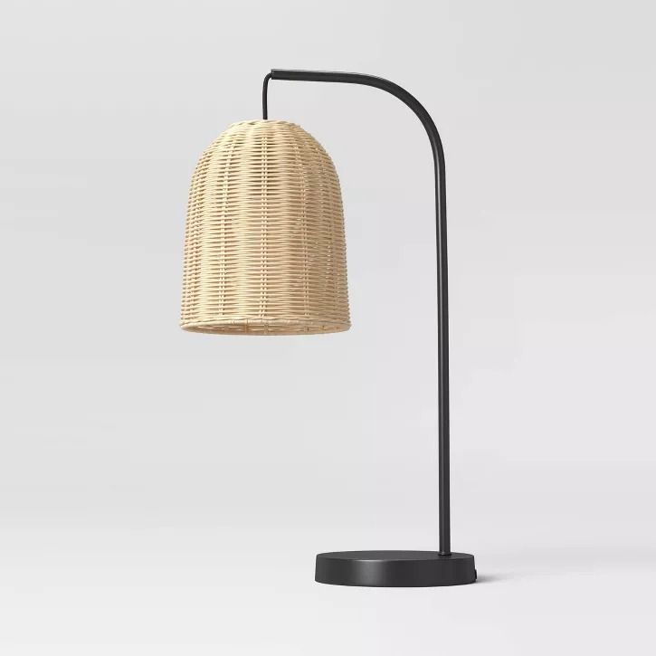 Photo 1 of Addison Rattan Table Lamp Brown - Threshold™

