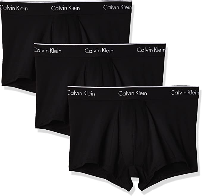 Photo 1 of Calvin Klein Underwear Men's Micro Stretch 3-Pack Low Rise Trunk, Black/Black/Black (3 Pack), Large
