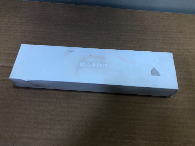 Photo 2 of Apple Watch Series 7 GPS + Cellular, 41mm Starlight Aluminum Case with Starlight Sport Band - Regular (dirty box but item it's good condition)(Brand New Factory Sealed)