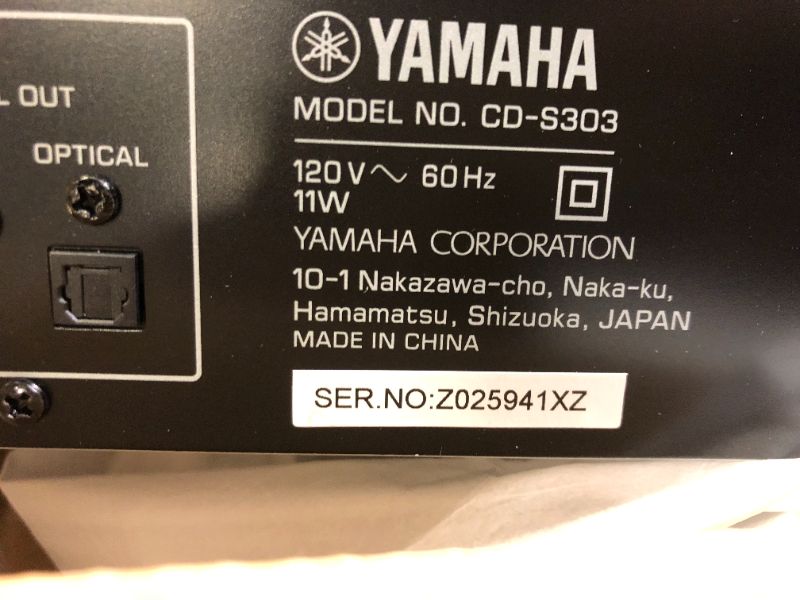 Photo 10 of **SOLD FOR PARTS ONLY**Yamaha CD-S303 Single CD Player