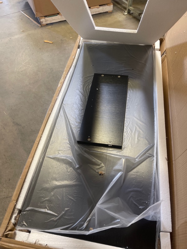 Photo 1 of ODK 66" L Shaped Desk Computer Desk with Storage Shelves & PC Stand, Gaming Desk with Monitor Stand, Home Office Writing Desk, Modern Larger Wooden Desk, Black