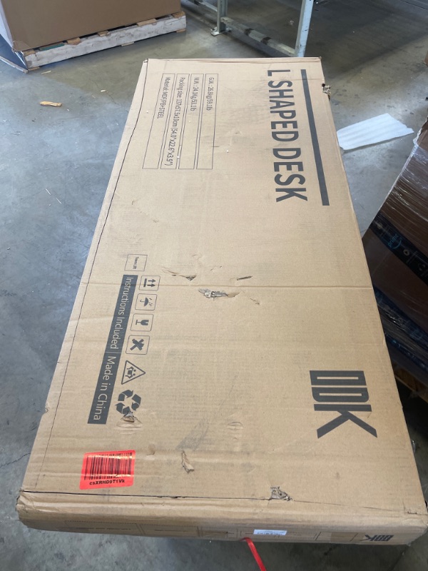 Photo 3 of ODK 66" L Shaped Desk Computer Desk with Storage Shelves & PC Stand, Gaming Desk with Monitor Stand, Home Office Writing Desk, Modern Larger Wooden Desk, Black