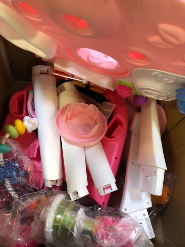 Photo 1 of Bright Starts Around We Go 2-in-1 Walk-Around Baby Activity Center & Table, Tropic Coral, Age 6 Months+
