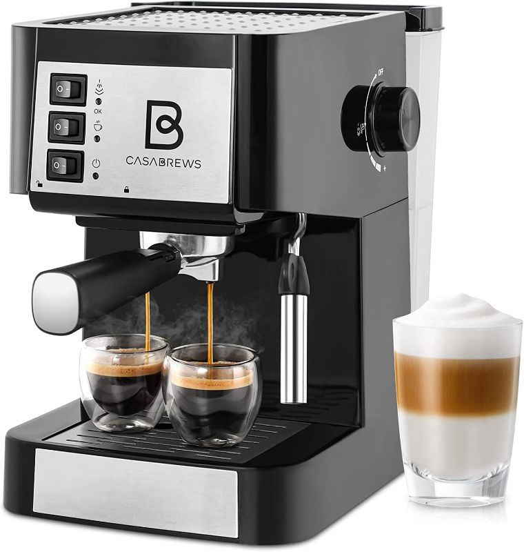 Photo 1 of 20 Bar Espresso Machine, Compact Espresso Maker with Milk Frother Wand, Professional Espresso Coffee Machine and Cappuccino Machine With 50 Oz Removable Water Tank for Cappuccino, Latte and Barista
