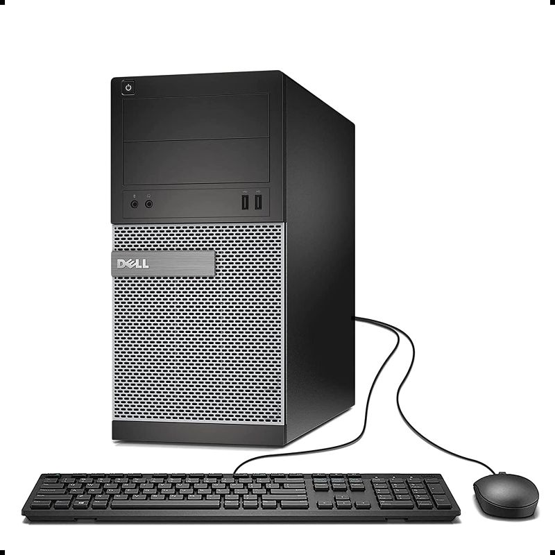 Photo 1 of DELL Optiplex 3010 TW Tower High Performance Business Desktop Computer, Intel Quad Core i5-3470 up to 3.6GHz, 8GB RAM, 2TB HDD, DVD, USB 3.0, WiFi, Windows 10 Pro (Renewed)']
