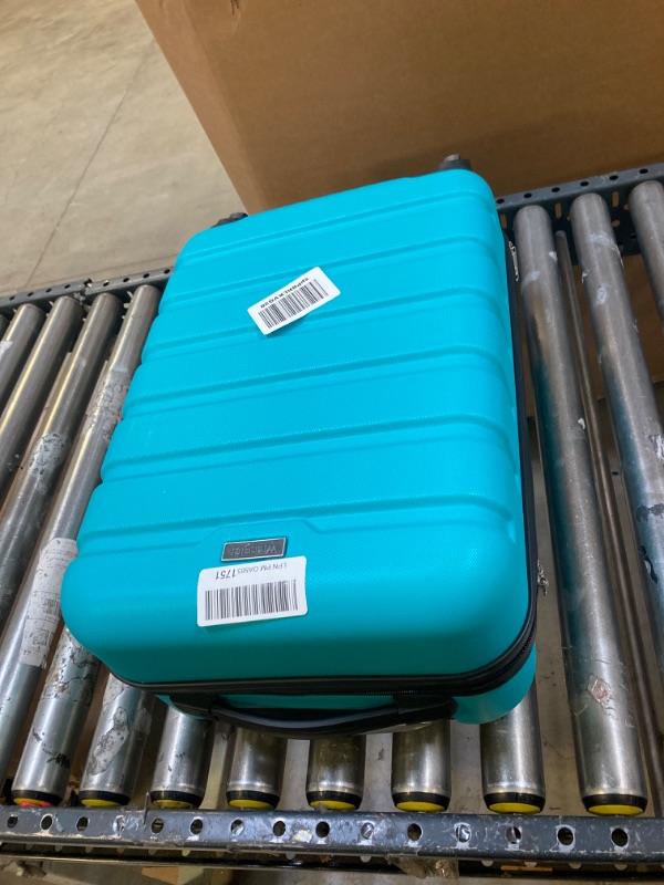 Photo 3 of Wrangler Hardside Carry-On Spinner Luggage, Teal, 20-Inch