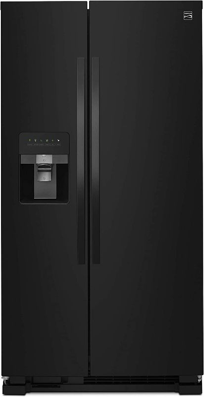 Photo 1 of Kenmore 36" Side-by-Side Refrigerator and Freezer with 25 Cubic Ft. Total Capacity, Black
