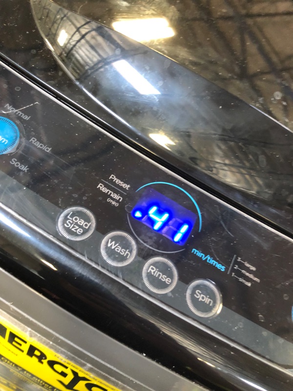Photo 1 of COMFEE' Portable Washing Machine, 0.9 cu.ft Compact Washer With LED Display, 5 Wash Cycles, 2 Built-in Rollers, Space Saving Full-Automatic Washer, Ideal Laundry for RV, Dorm, Apartment, Magnetic Gray
