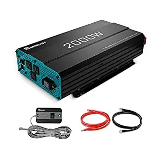 Photo 1 of Renogy 2000W 12V Pure Sine Wave Battery Converter, ETL Listed with Built-in 5V/2.1A USB port and AC Hardwire Port Solar Power Inverter
