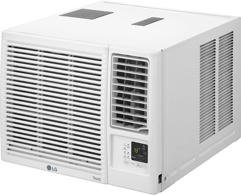 Photo 1 of LG Electronics LG 8,000 BTU Heat and Cool Window Air Conditioner with WiFi Controls, LW8021HRSM, 8000, White
