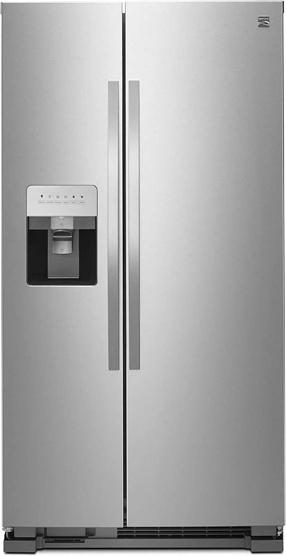 Photo 1 of Kenmore 36" Side-by-Side Refrigerator and Freezer with 25 Cubic Ft. Total Capacity, Stainless Steel
