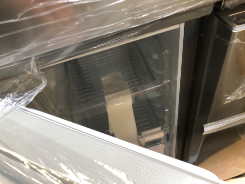 Photo 4 of Frigidaire 17.4 Cu. Ft. 4 Door Refrigerator in Brushed Steel with Adjustable Freezer Storage
