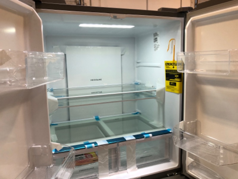 Photo 6 of Frigidaire 17.4 Cu. Ft. 4 Door Refrigerator in Brushed Steel with Adjustable Freezer Storage
