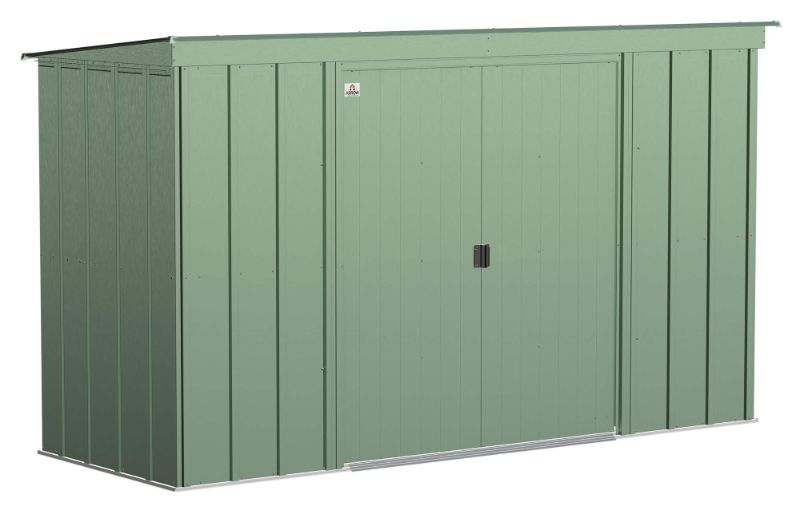 Photo 1 of Arrow Shed Classic 10' x 14' Outdoor Padlockable Steel Storage Shed Building
Green