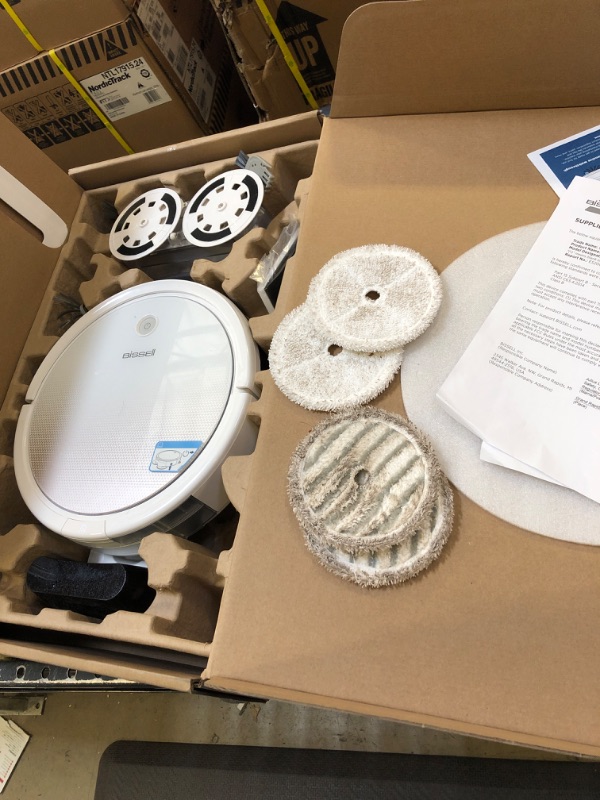 Photo 3 of BISSELL SpinWave Robot Pet, 2-in-1 Wet Mop and Dry Robot Vacuum, WiFi Connected with Structured Navigation, 3347
DOes not come with cleaning solution