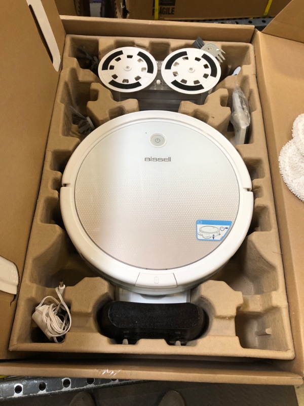 Photo 2 of BISSELL SpinWave Robot Pet, 2-in-1 Wet Mop and Dry Robot Vacuum, WiFi Connected with Structured Navigation, 3347
DOes not come with cleaning solution