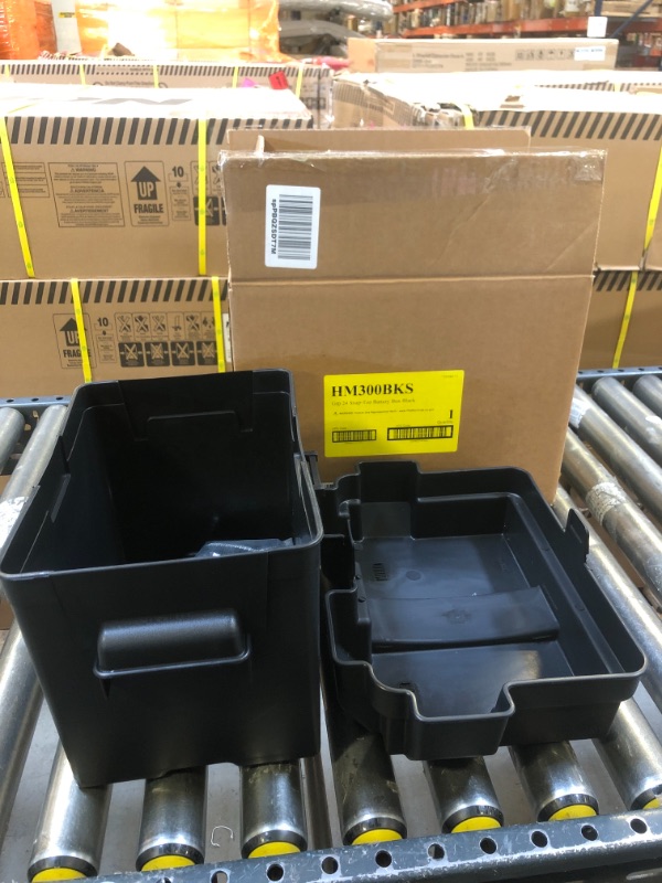 Photo 2 of (pack of 6)trailer Battery Box - Polypropylene Plastic, Snap Top Lid for 24 Series Battery
