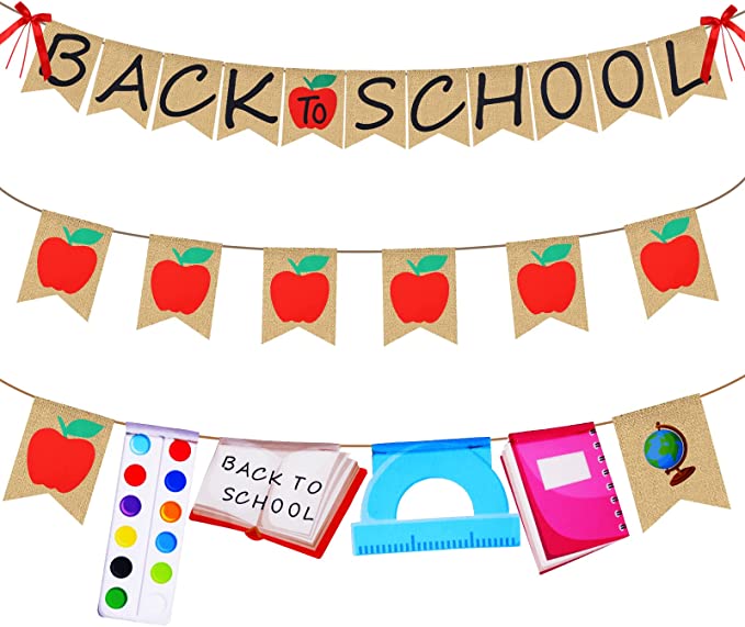Photo 1 of  Back to School Decorations, Welcome Back to School Banner, Welcome Back to School Banner, First Day of School, Classroom, Back to School Sign, for Teachers Office School