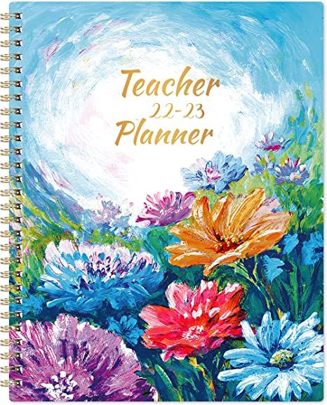 Photo 1 of Teacher Planner 2022-2023 - Teacher Planner for Academic Year 2022-2023, July 2022 - June 2023, 8" x 10", Lesson Plan Book, Weekly & Monthly Lesson Planner with Quotes