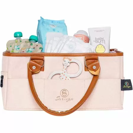 Photo 1 of Baby Diaper Caddy Organizer Tote - Perfect for Nursery Changing Table, New Born