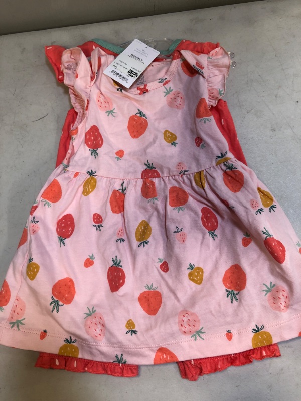 Photo 2 of 6M---Baby Girls' 3pc Strawberry Dress Set - Just One You® Made by Carter's