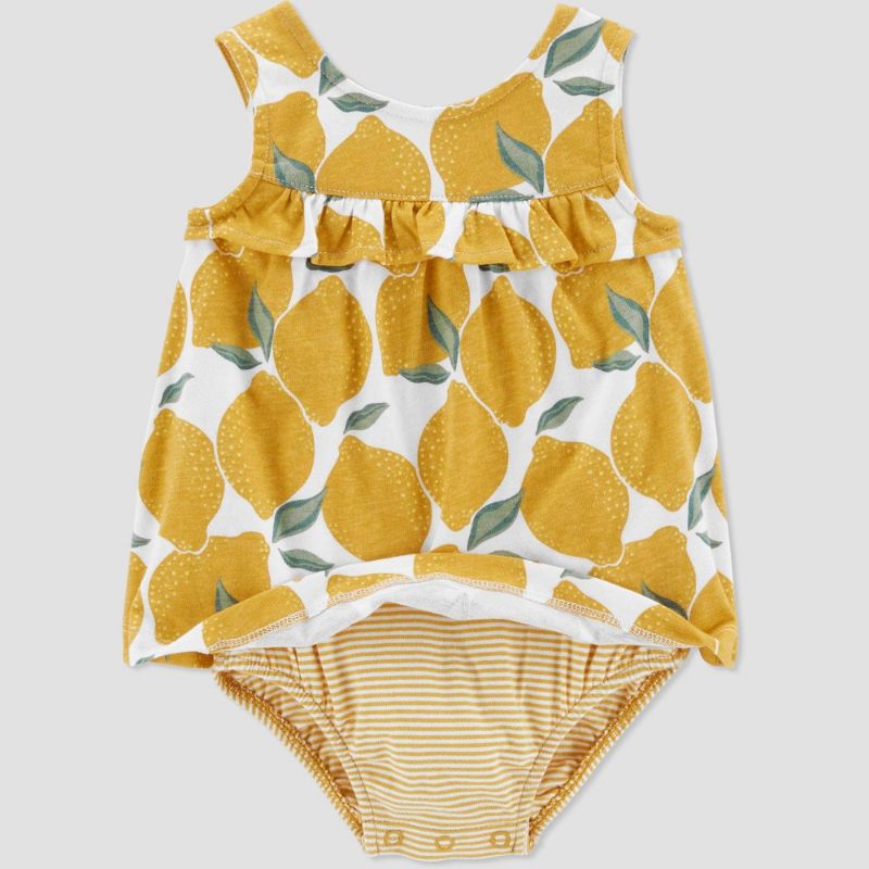 Photo 1 of 18M----Carter's Just One You® Baby Girls' Lemon Romper - Yellow