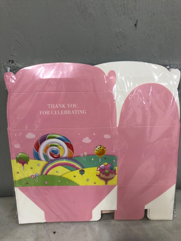 Photo 3 of  Candyland Party Favor Bags Candyland Party Supplies Candy Landy Party Bags Candyland Party Favor Boxes Candyland Birthday Party Supplies Candyland Gift Bags