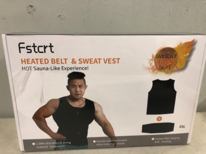 Photo 1 of Fstcrt Waist Trainer and Sauna Suit 2 in 1, Tummy Control Shapewear with Fast Heating Waist Belt for Men and Women---factory sealed