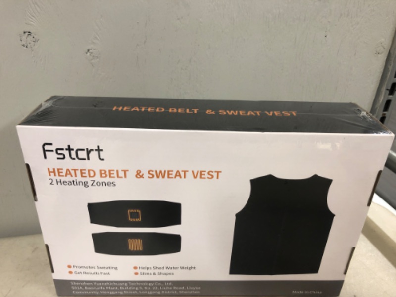 Photo 2 of Fstcrt Waist Trainer and Sauna Suit 2 in 1, Tummy Control Shapewear with Fast Heating Waist Belt for Men and Women---factory sealed