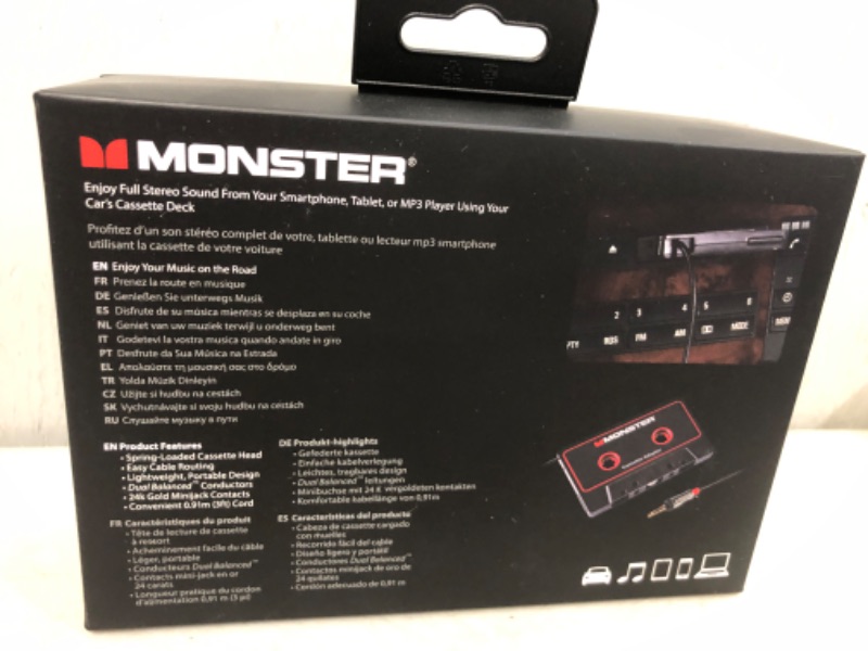 Photo 3 of Monster Cassette Adapter 800 for MP3s & Smartphones---factory sealed