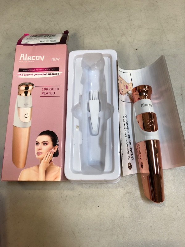 Photo 2 of Facial Hair Remover, Electric Hair Removal for Women's Face Underarm Chin Cheek Leg Arm and Full Body with a Brush
