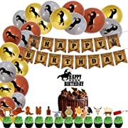 Photo 1 of  Western Birthday Decorations, Cowboy Birthday Party Decorations, Cowboy Birthday Party Supplies, Cowboy Cake Topper, Wild West Balloon Horse Banner