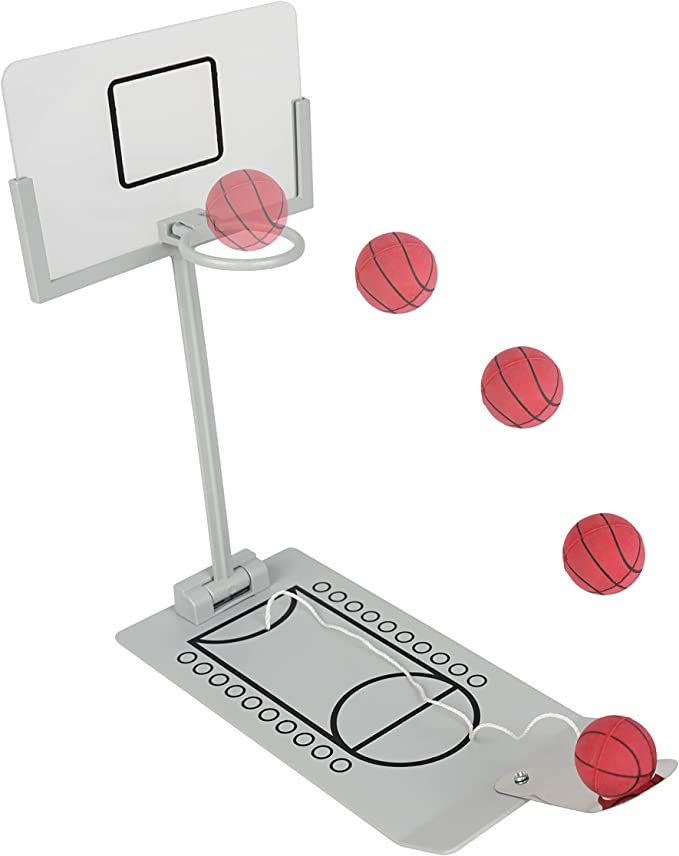 Photo 1 of YOBRO Desktop Basketball Game, Desktop Basketball Hoop Kit, Mini Basketballs with Small Basketball Hoop, Portable Indoor Outdoor Desktop Game, Gift for Men Women Kids, Office Desk Toys for Adults