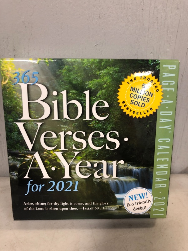 Photo 2 of 2021 365 Bible Verses-A-Year Color Page-A-Day Calendar