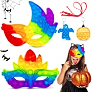 Photo 1 of Cykapu 4 Pieces Halloween Anxiety Toys, Halloween Decoration Sensory Toys, Halloween Party Masks, Fantasy Pumpkin Toy