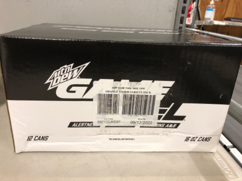 Photo 2 of (12 cans) Mtn Dew Game FUEL, 3 Flavor Variety Pack, 16 fl oz, Assorted---exp date 09-2022