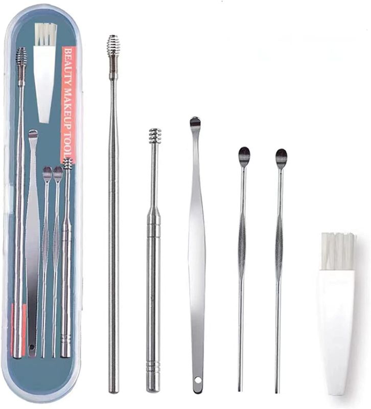 Photo 1 of 10 PC LOT, Ear Cleaning Kit, Stainless Steel Ear Pick, Earwax Removal kit for Thorough Earwax Remover (6 Pcs)