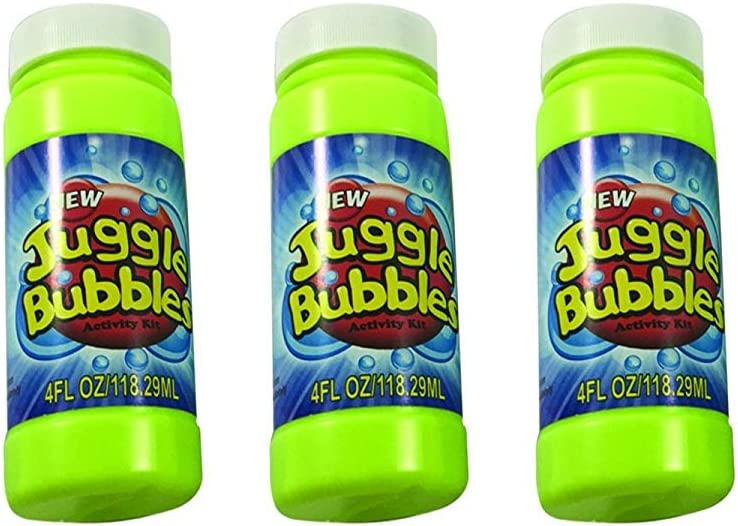 Photo 1 of Fun Central 12 Pack - 4 oz Bubble Bottles with Wand - Bubble Solution Refill for Kids - Assorted Colors
