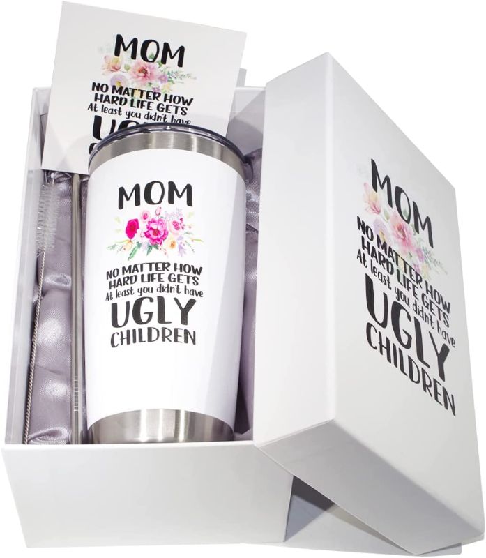 Photo 1 of Gifts For Mom From Daughter, Son - Mothers Day Gifts -Cute Birthday Gifts For Mama - Christmas Gifts For Mom,Women - Funny Mom Birthday Presents From Daughter, Son -- 20 oz Mom Tumbler Cup Mugs
