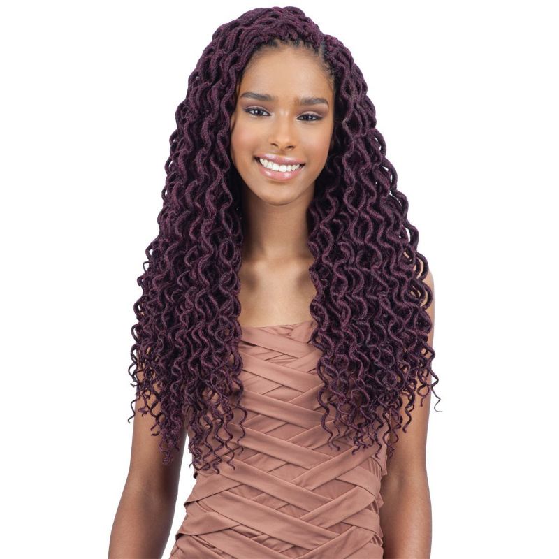 Photo 1 of 2X SOFT CURLY FAUX LOC 18" (4-Pack, 4) - FreeTress Synthetic Crochet Braid
