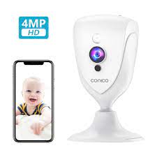 Photo 1 of Conico Baby Monitor, 4MP Pet Dog Camera with Sound Motion Detection Night Vision, Home Indoor Camera with 2- Way Audio 8X Zoom, WiFi Camera Cloud Service Compatible with Alexa…
