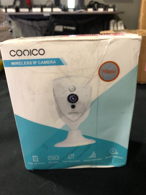 Photo 1 of Conico 1080p Pet Camera, Pan & Tilt Security Indoor Camera, Plug-in Camera with Wi-Fi, Night Vision, Motion Tracking
