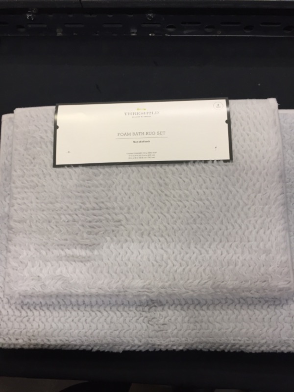 Photo 1 of 2pk Fuzzy Foam Bath Rug - Threshold™
