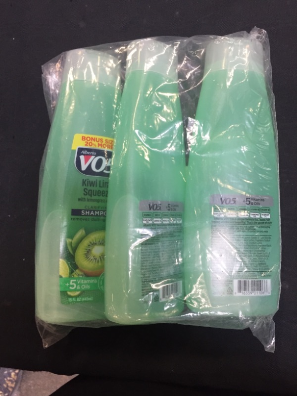 Photo 2 of 3 Pk, Alberto VO5 Herbal Escapes Kiwi Lime Squeeze Clarifying Shampoo, 15 Fl. Oz.
