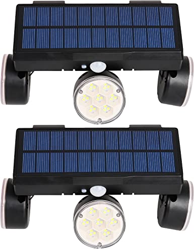 Photo 1 of 63LEDs Solar Flood Lights,Cusstar Motion Sensor Outdoor Lights with 360° Rotatable Lighting Angle,Wireless Security Motion Detector Lights for Outside,3 Working Modes,Black,2 Pack
[[FACTORY PACKAGED]]