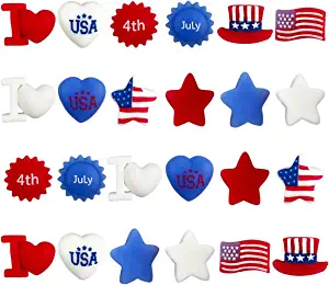 Photo 1 of  4th of July Mochi Squishy Toys Stress Relief Squishies for Kids Boys Girls Toddlers Fourth of July Party Supplies Favors Decorations Decor Accessorie