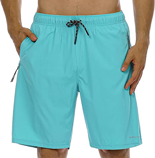 Photo 1 of HODOSPORTS Mens Swim Trunks no Mesh Lining with Zipper Pockets.XXL 
