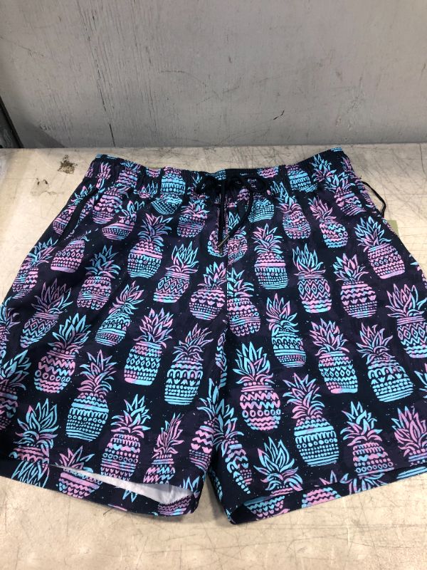 Photo 2 of GOODFELLOW & CO MEN’S PINEAPPLE 7” SWIM TRUNKS WITH LINER SIZE XL