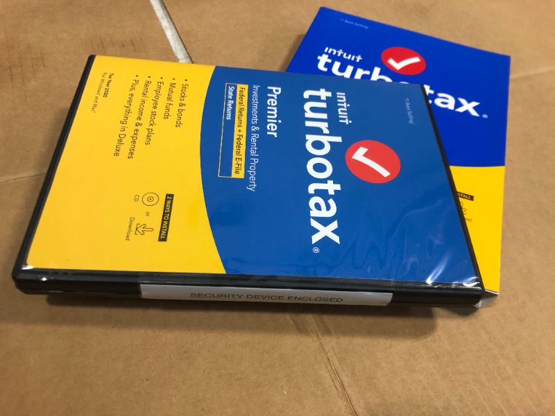 Photo 4 of [Old Version] TurboTax Premier 2020 Desktop Tax Software, Federal and State Returns + Federal E-file [Amazon Exclusive] [PC/Mac Disc] (Brand new factory sealed)